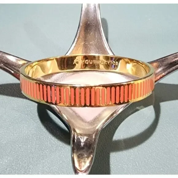 Kate Spade At Your Service Orange Enamel Bangle Bracelet - Picture 6 of 9